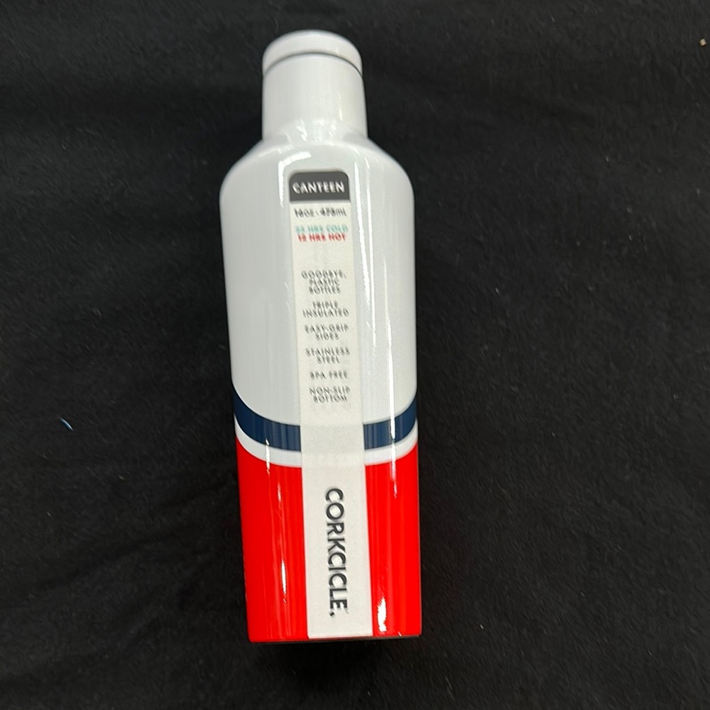 Corkcicle Red and White Insulated Canteen
